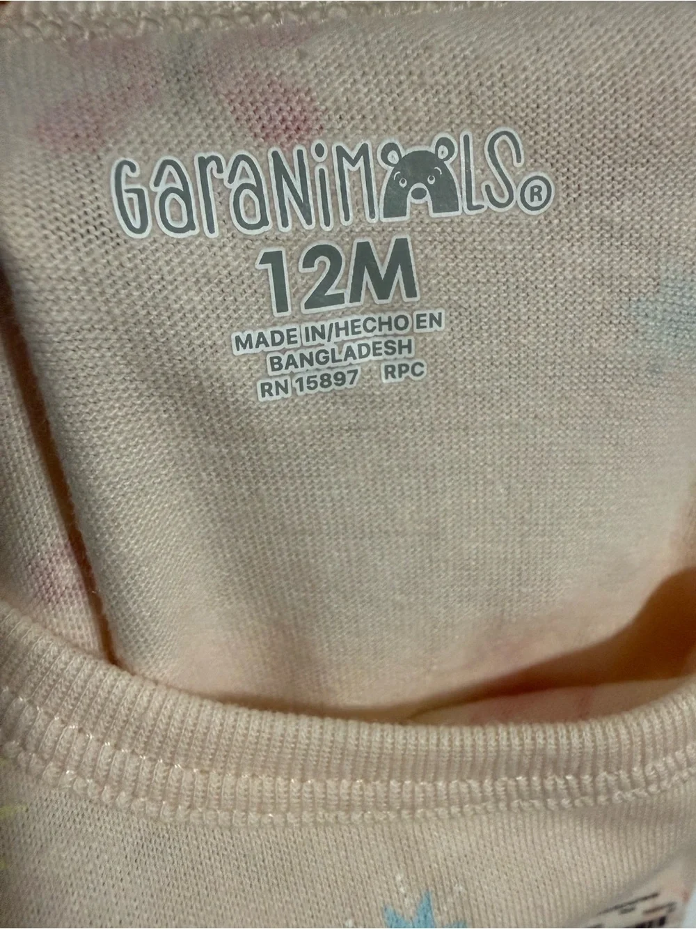 Garanimals white bodysuit
